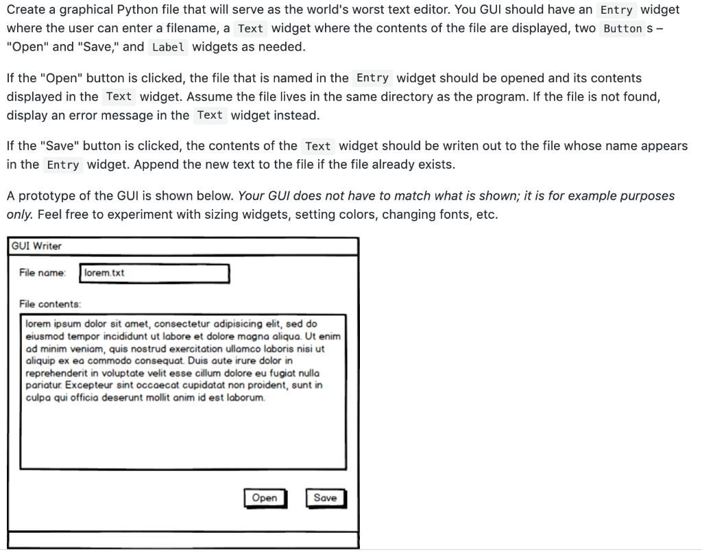 Create a graphical Python file that will serve as the world's