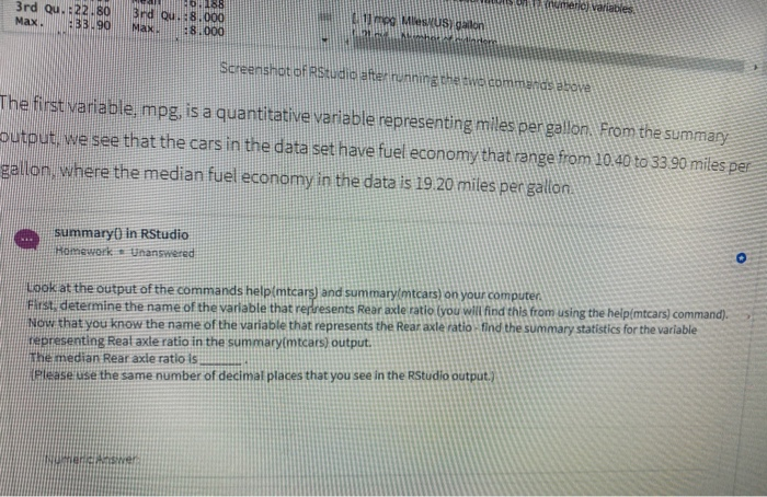 o In regards to the SIZE of houses in the HOUSEDATA data