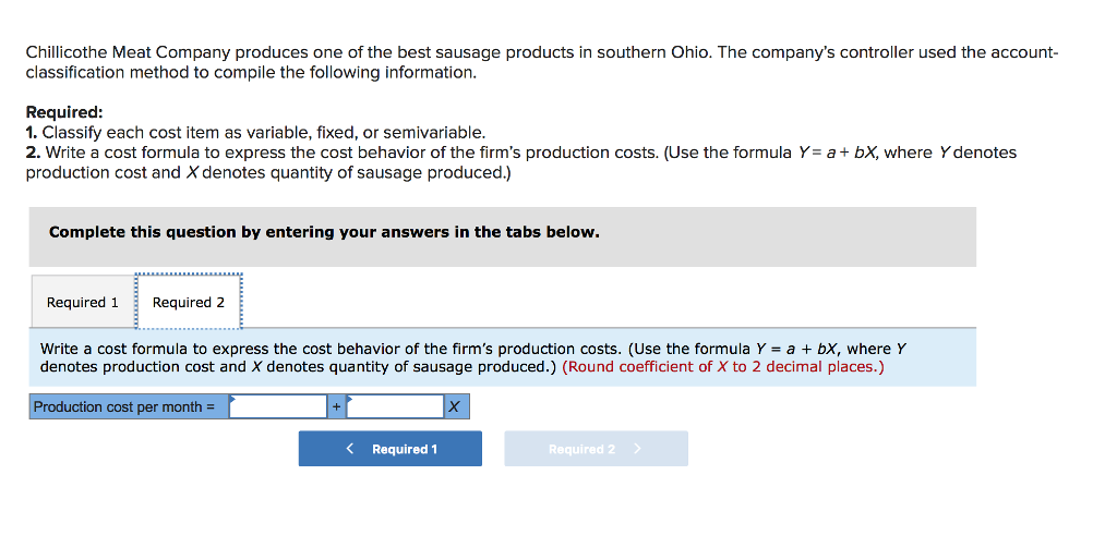 required 2. Thank You! Chillicothe Meat Company produces one of the best