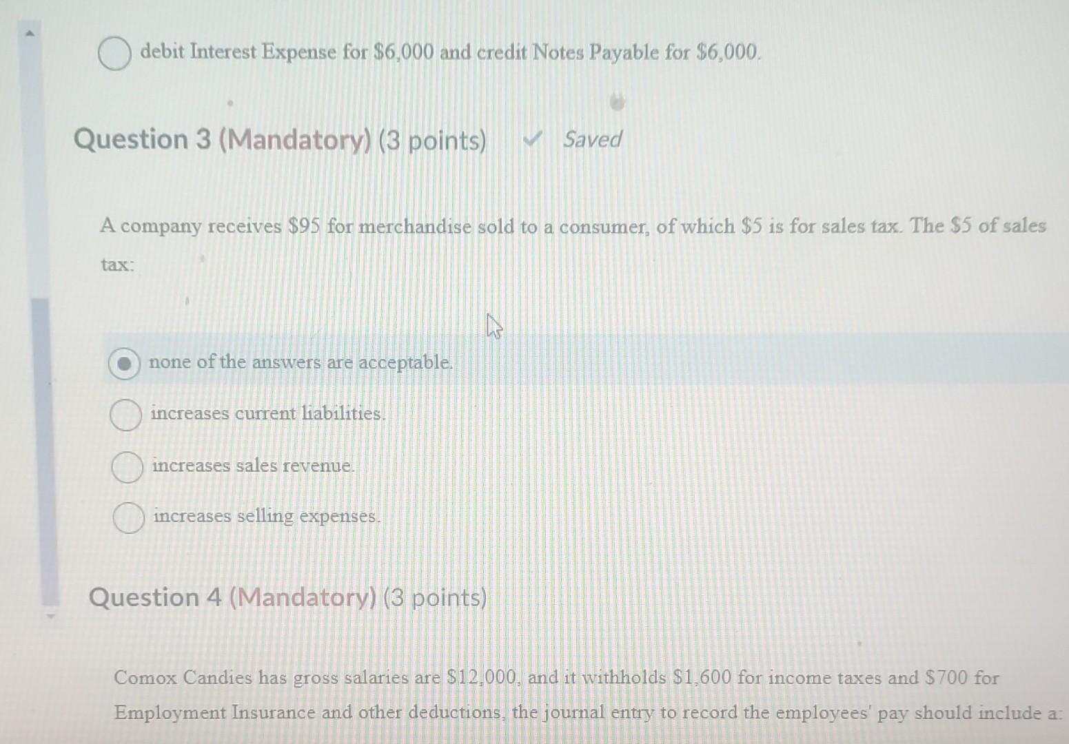  debit Interest Expense for $6,000 and credit Notes Payable for $6,000.