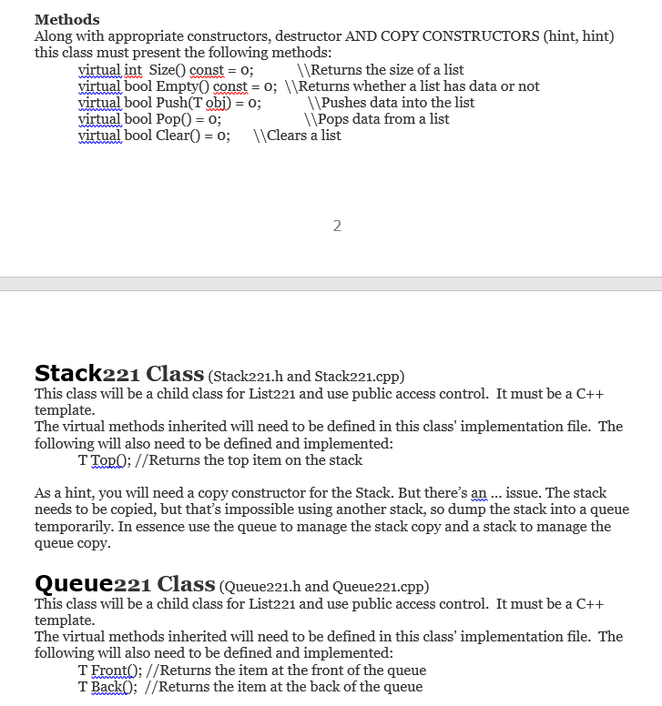 to mimic and enhance STL data structures and implement Abstract Data Types