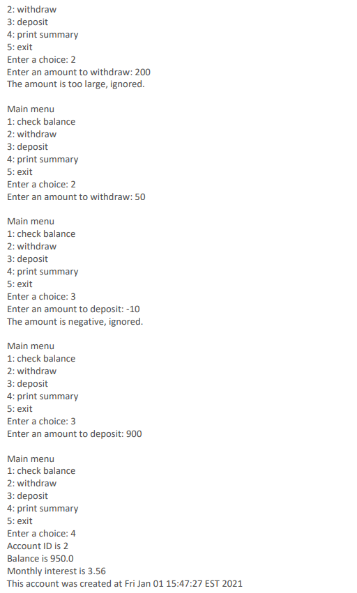 named id for the account (default 0 ). - A private double