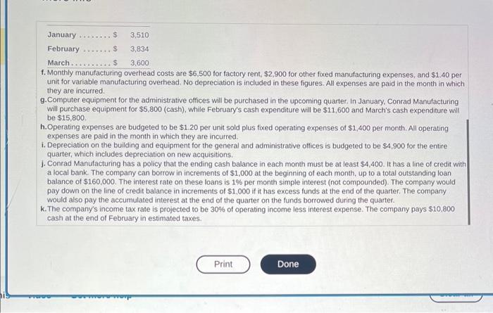 collections for January, February, and March, and for the quarter in total.