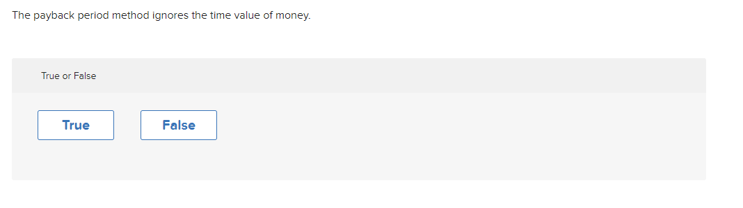 average net income divided by the initial investment. True or False The
