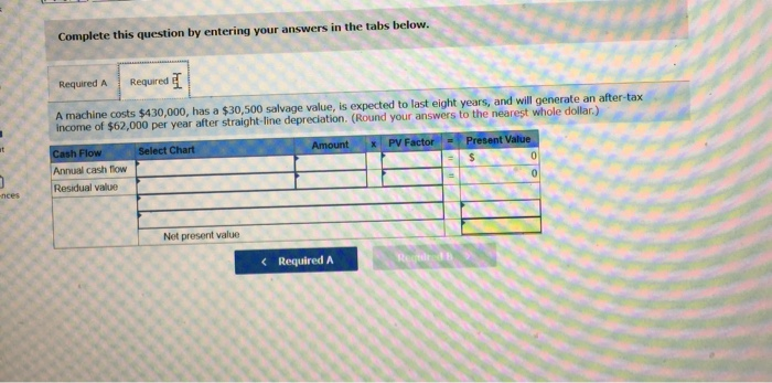 system for an existing machine is expected to cost $580.000 and have