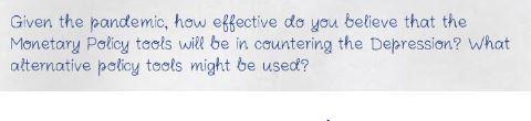  Given the pandemic, how effective do you believe that the Monetary