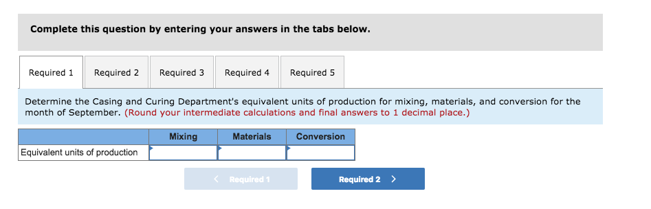 and correct! Old Country Links, Inc., produces sausages in three production departments-Mixing,