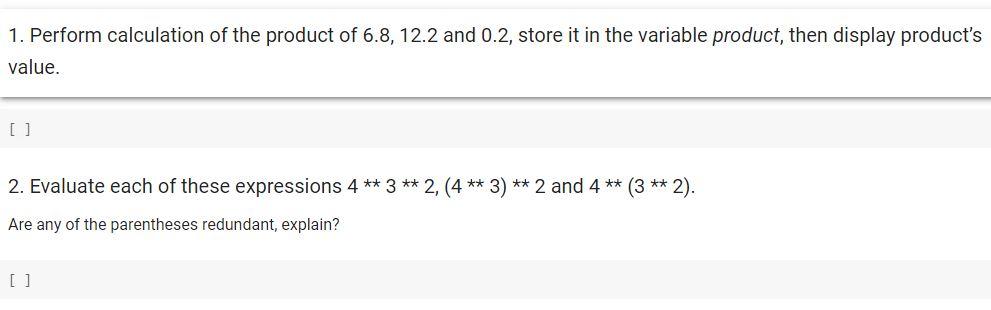  Help, please. I need it in Python. 1. Perform calculation of