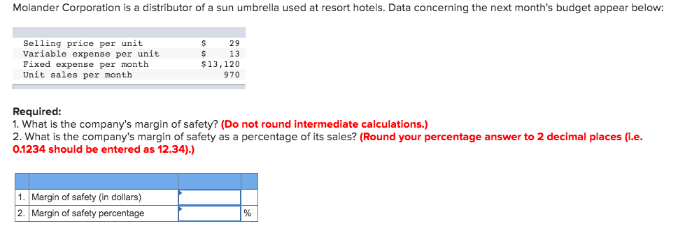 selling 3,500 units per month. Exercise 6-5 Part 2 2-a. Refer to