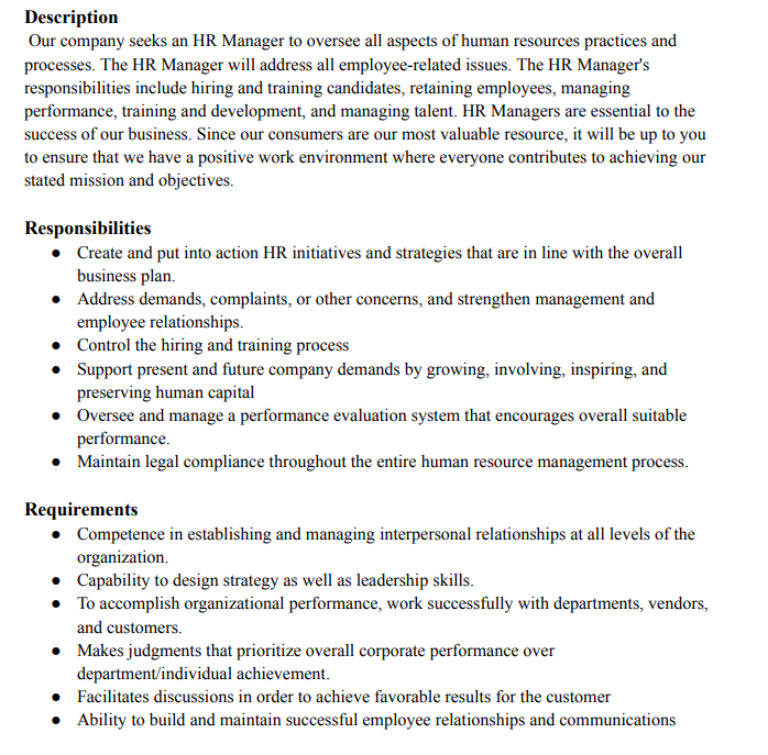 key selection KSA, explain why you chose them, and then determine how
