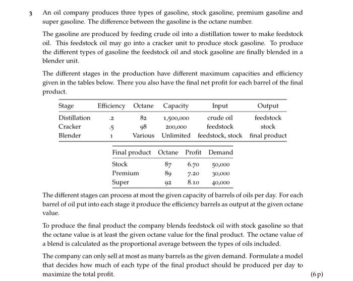  well this is the whole question. It's a maximization problem and
