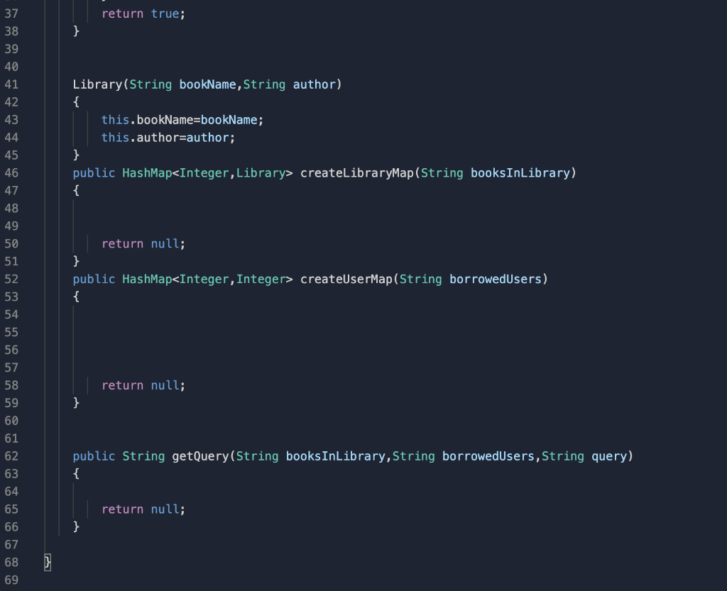 three datasets. The first one (booksInLibrary) contains book id, book name, and