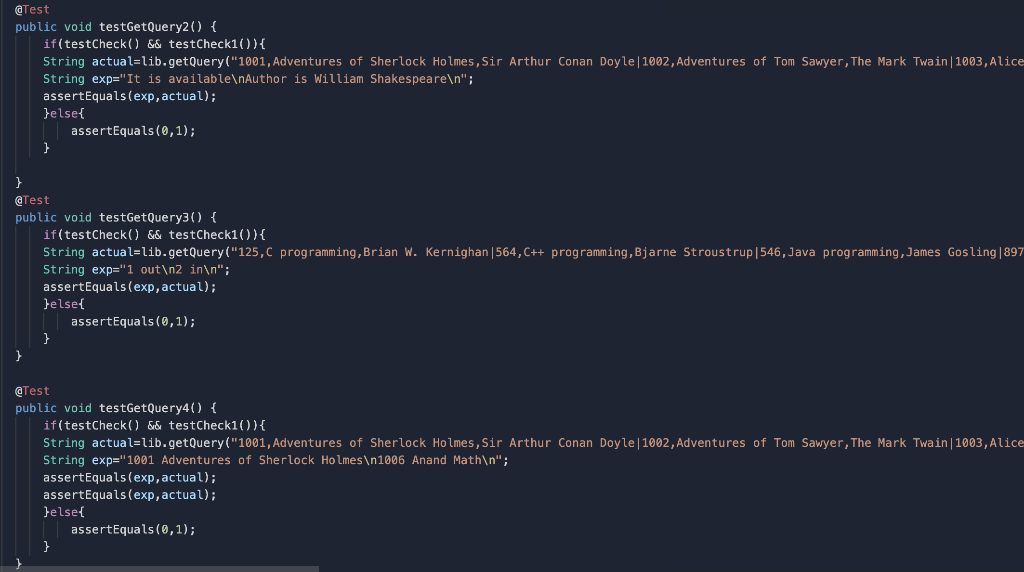 third (query) contains the query to perform. These datasets are of string