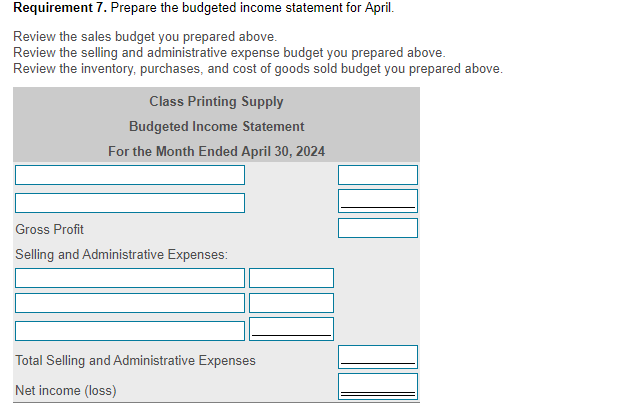 balance sheet follows (1) (Click the icon to view the information.) (Click