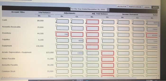 30, the end of the company's fiscal year. Larkspur, Inc. Trial Balance