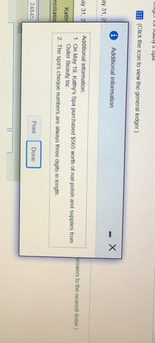 Debit May 1 Opening balance Jaiden's Supplies Cheque No 3 301 Monique's