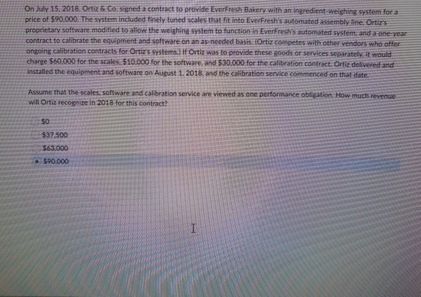  On July 15, 2018 Ortiz & Co. signed a contract to