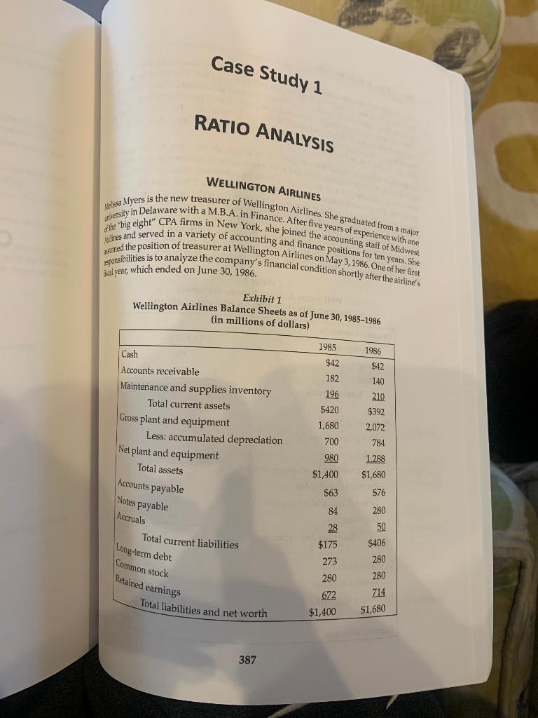 Q. 4.) Prepare wellington's funds flow statement and then explain why the