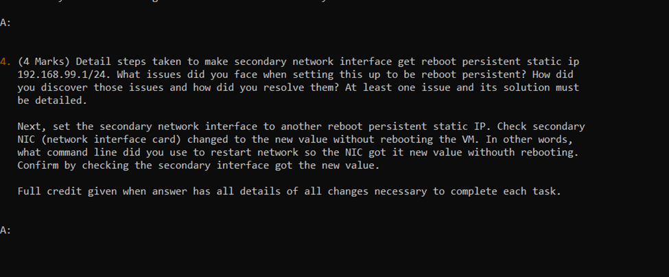 set up a secondary network interface in your Ubuntu VM. What network