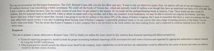 I need help please! mote yoash. Reguired: be vining the FASB Codification)