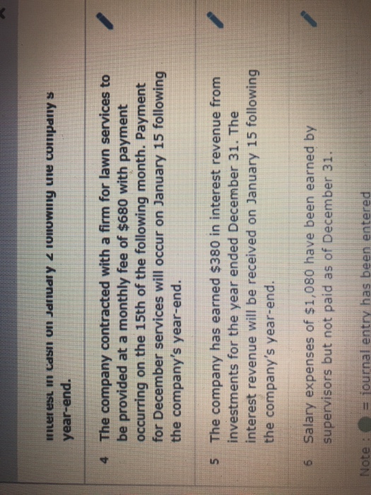 that are expected to pay the company sometime in January following the