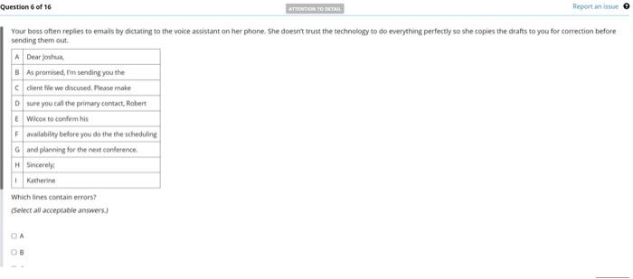  Which lines contain errors? (5elect a0 acceptable answers.)