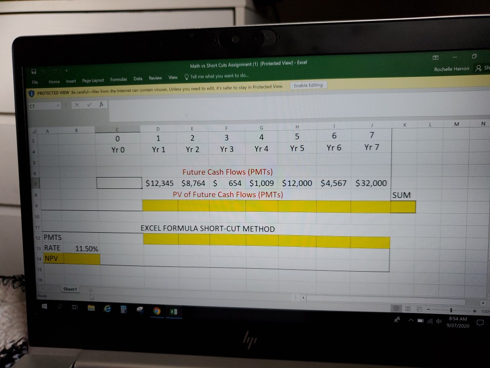  Ga Math vs Short Cuts Assignment (1) (Protected View - Excel