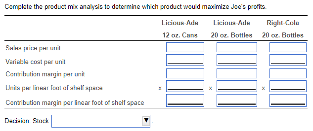 -Ade in 12-oz. cans for $1.35 per can 2. Licious -Ade in