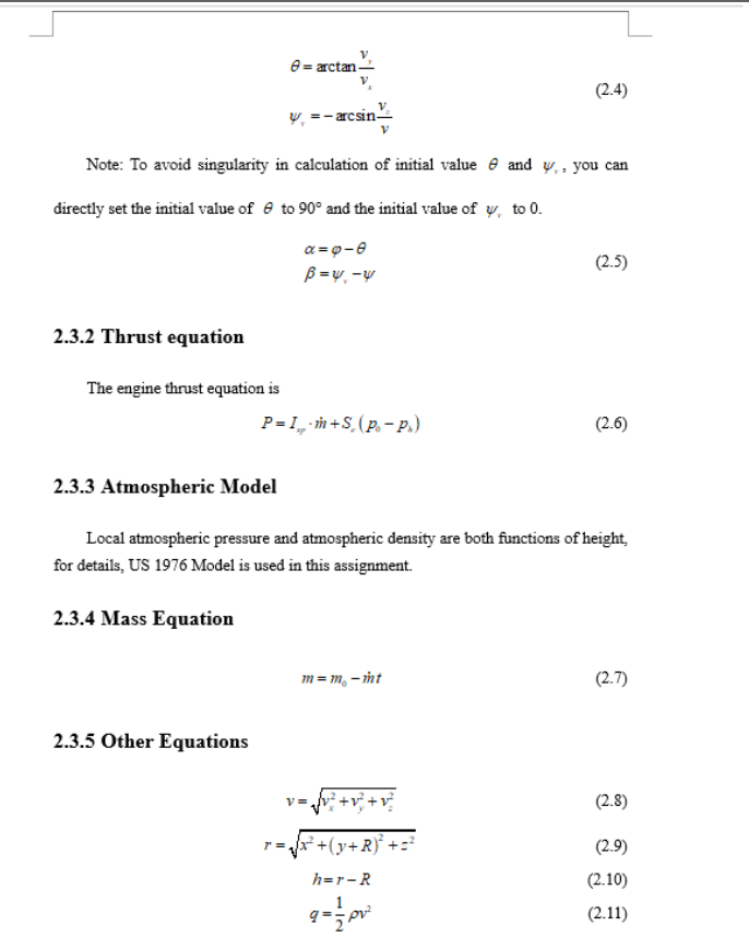 shall be provided; (2) The report shall include simulation results of nominal