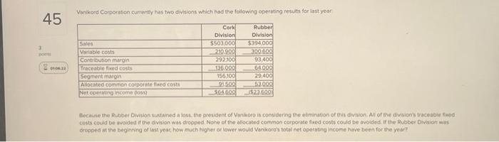 constraint. Missoula industries manulactures a product w th the following costs per