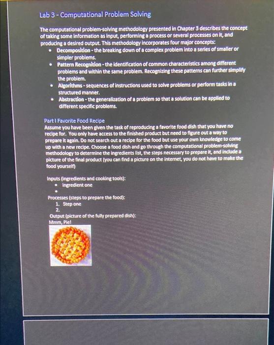  The computational problem-solving methodology presented in Chapter 3 describes the concept