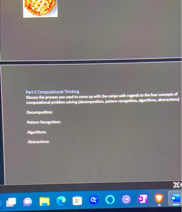 of taking some information as input, performing a process or several processes