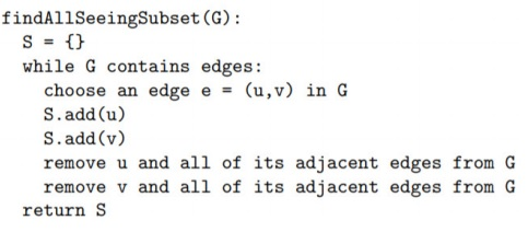Let G = (V, E) be an undirected non weighted graph. Say