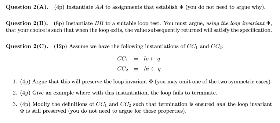 recursive algorithms for implementing the specification Given a non-decreasing array A[1..n), and
