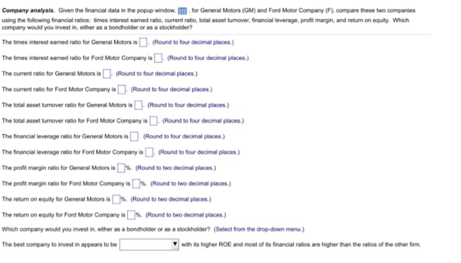 this table's content into a spreadsheet. General Motors Ford Motor Company Sales