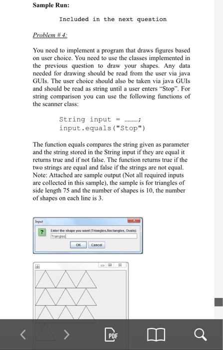 and ovals. For this purpose create a set of JPanel's shape classes