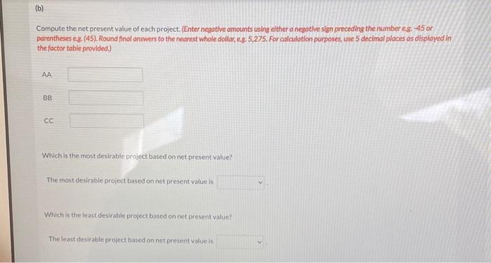 and produce the following net annual cash flows. The equipenent's salvage value