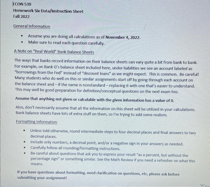 the first two pictures are the data sheet Fall 2022 General Information