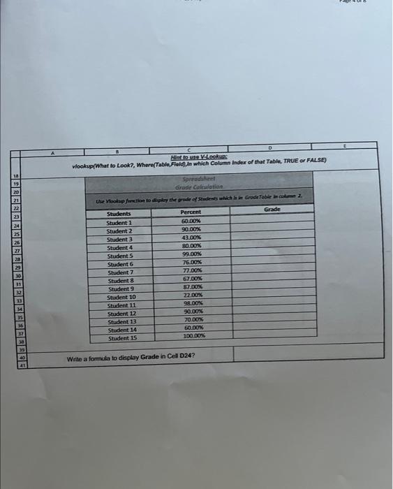 problem, you need to use hlookup funcion to display number of Stores,