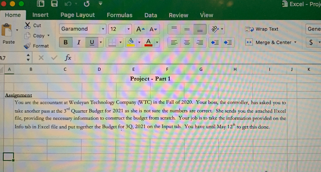  Excel - Proja Home Insert Page Layout Formulas Data Review View