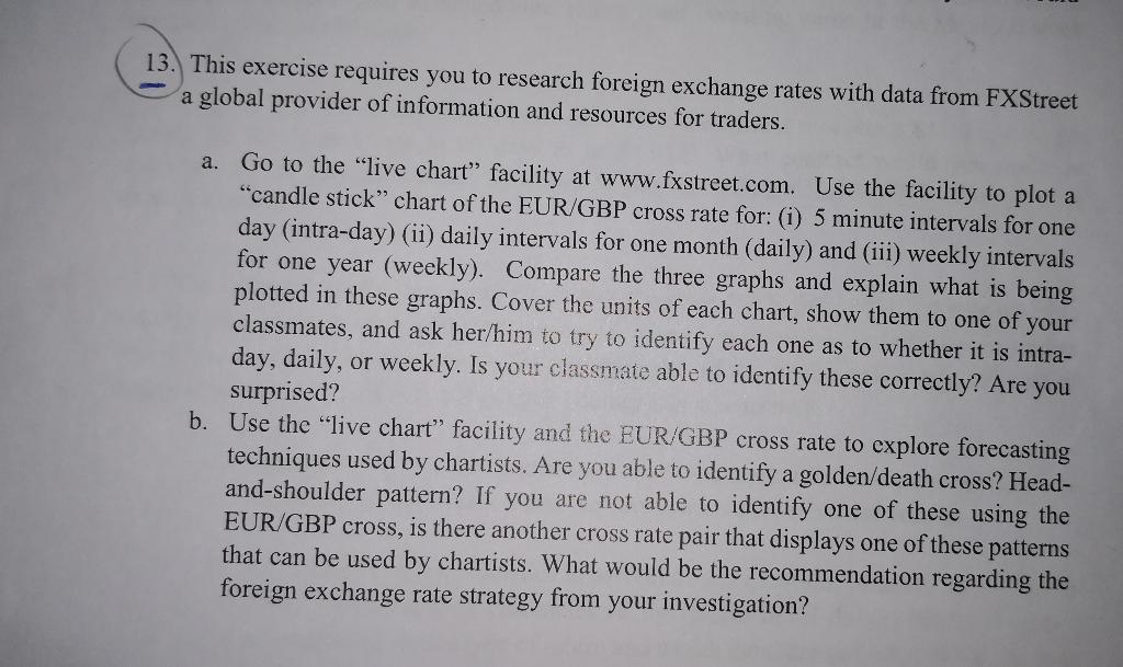  Use the Data Base bellow: (Show your work) 13. This exercise