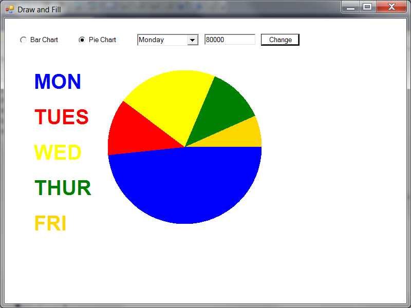 Using C#, modify from previous homework to add two radio button so