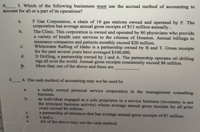  What would your answers be for 3 & 4 ? A3.