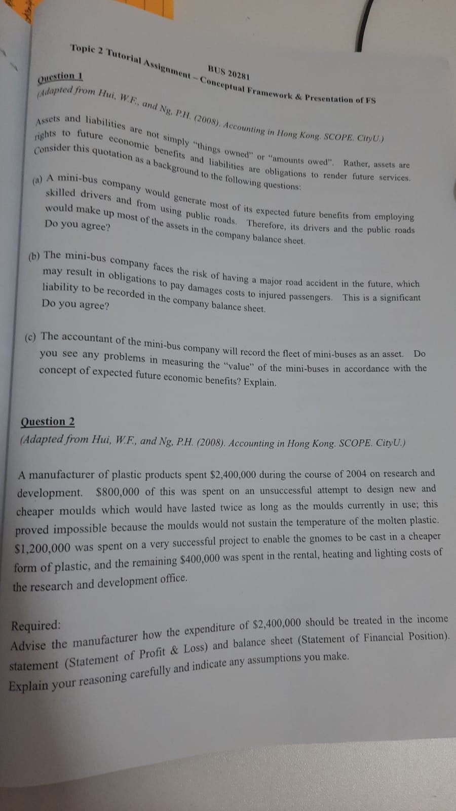 problem 1 explain how to solve (ethics in accounting) Topic 2