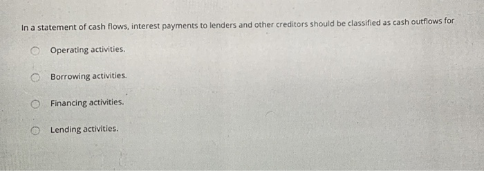 continuing solvency, the most important factor to consider is the cash Flows
