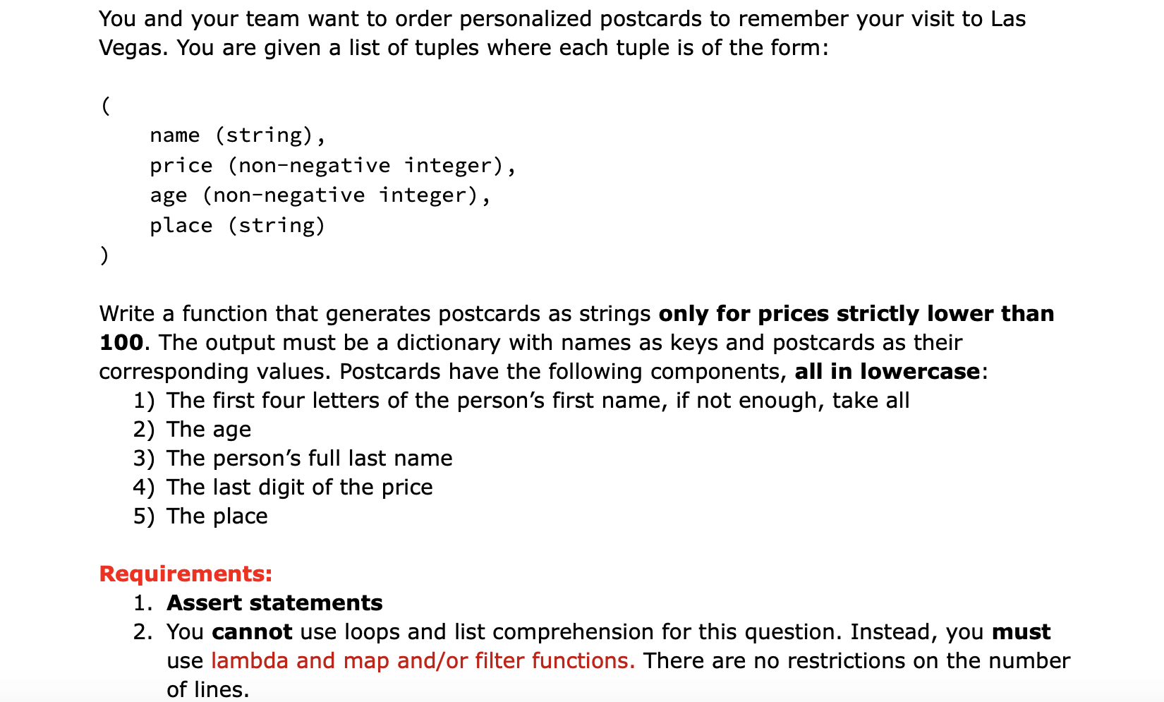 Struggle with its concept, need to solve in python, thanks! You and