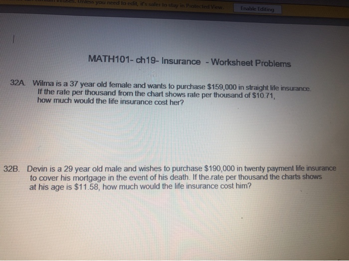 Answer 32A and 32B W E B Unless you need to edit