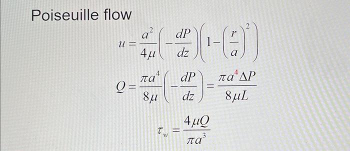 the velocity profile compared to Poiseuille flow? - Power-Law - Bingham Plastic