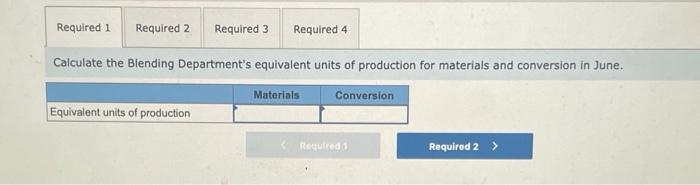 The following information is for the first department (Department A) for the
