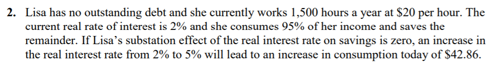 Is this statement true or false? And why? (Typo: It should say